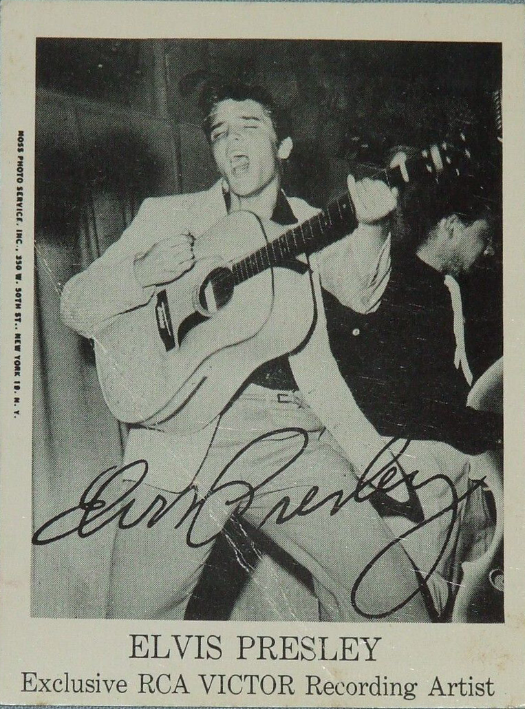 Elvis Presley Moss Fan Club Card